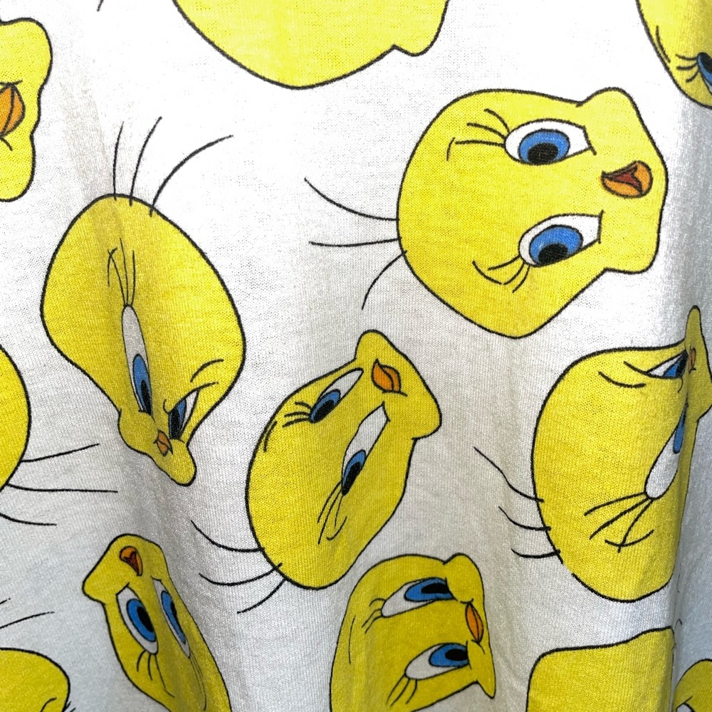 Vintage Tweety Bird Looney Tunes Warner Bros T Shirt 90s 1993 - Picture 2 of 7